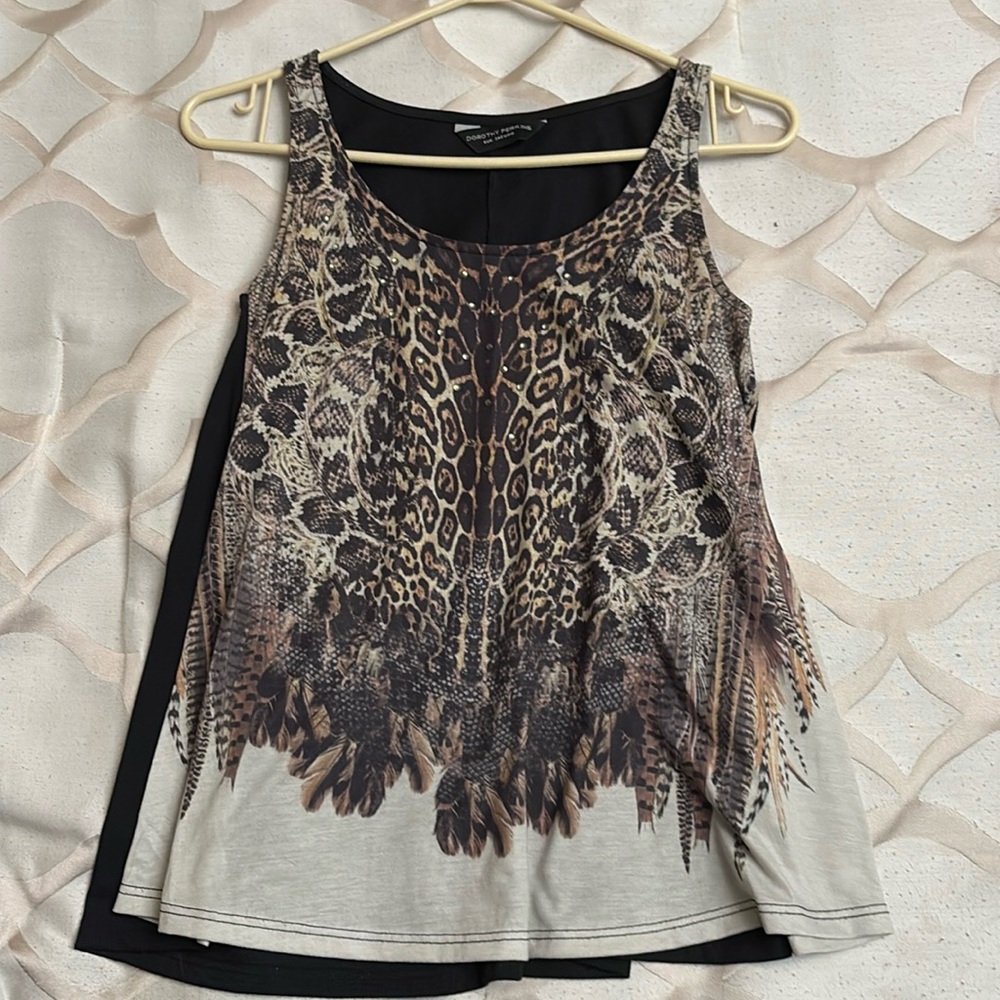 Animal print tank top